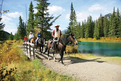 Conheça o Parque Nacional de Banff a cavalo