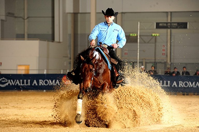 Kronsteiner e Fontana empataram para ganhar evento da NRHA em Roma