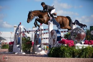 Campeão olímpico brasileiro Rodrigo Pessoa com vitória no WEF