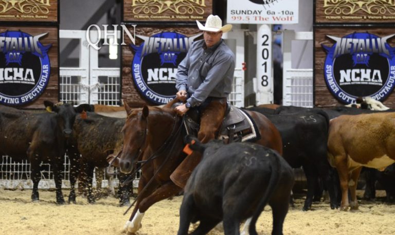 Primeiros campeões do NCHA Summer Spectacular Derby no pódio