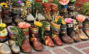 Cowboy Boot Planters – um jardim dentro da sua bota!