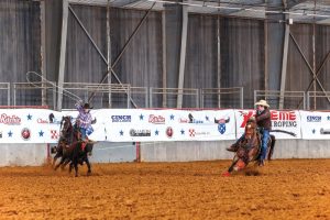 O jovem Catcher Gasperson vem despontando no Team Roping