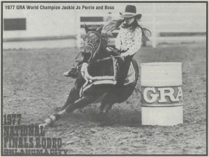 Jackie Jo Perrin Holder foi campeã da NFR com 13 anos de idade