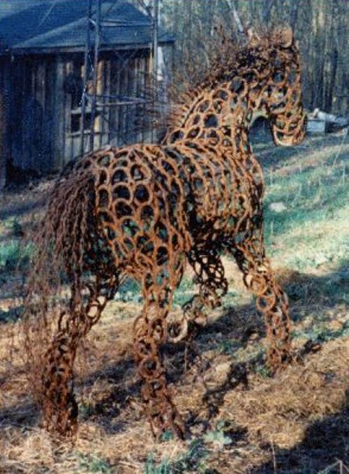 Esculturas de cavalos