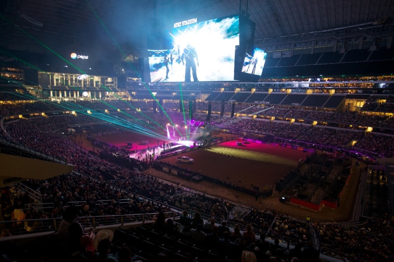 Opening to the Dr. Pepper Iron Cowboy at AT&T Stadium in Arlington, Texas.  Photo by Matt Breneman / bullstockmedia.com