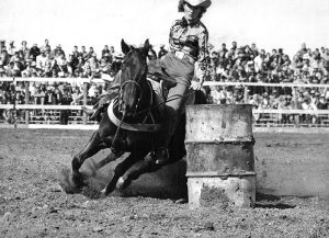 A tetracampeã mundial de Três Tambores pela WPRCA, Billie McBride