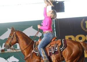 Gabriela Savio feliz por alcançar o topo do ranking geral de Breakaway