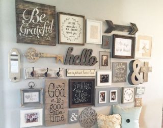 Transformar a sua casa em uma galeria de arte com uma super composição de quadros e objetos