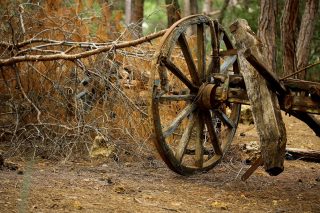 Rústica, a roda de carroça dá aquele ‘plus’ na decor. Especialmente se o seu estilo for western, do campo ou fazenda. Remete diretamente ao Velho Oeste
