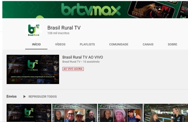 Brasil Rural TV volta programação de inéditos com lives exclusivas Ao ter alguns projetos adiados por conta da paralisação do coronavírus, canal de streaming retomou programa de sucesso