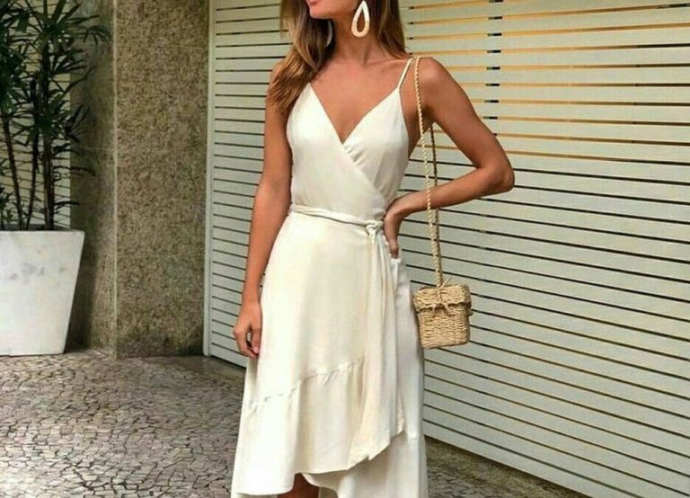 Vestido transpassado é moda e valoriza corpo da mulher
