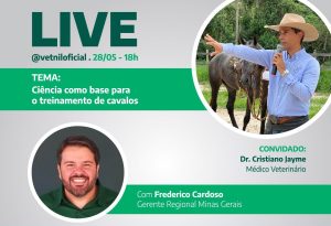 Vetnil promove live para abordar a ciência como base no treinamento de cavalos