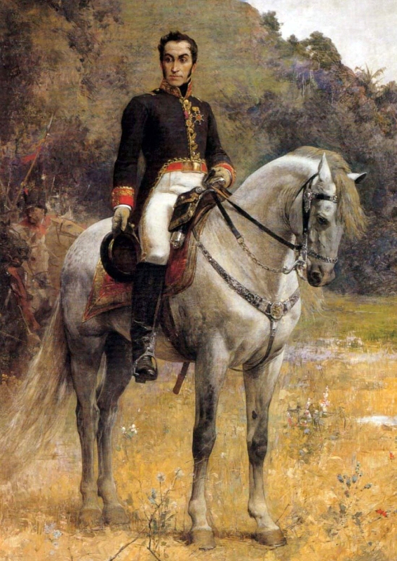 Uma das figuras mais importantes da América do Sul, Simón Bolívar teve a companhia do cavalo Palomo em suas conquistas
