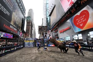 Você sabia que já teve rodeio na famosa Time Square?