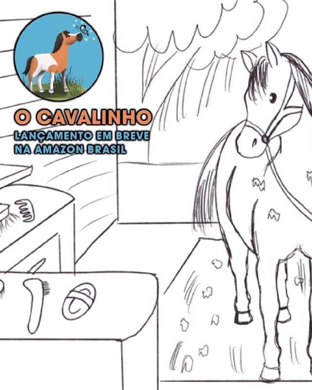 O livro infantil O Cavalinho foi lançando em 2020 pela autora Juliana Ganem Fernandes Pires, que é fisioterapeuta e especialista Equoterapia