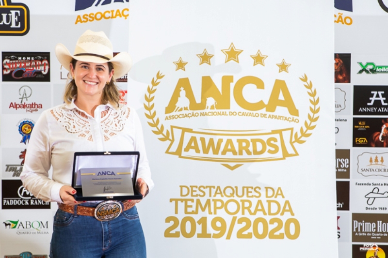 Mariana Vanni Azevedo ,competidora e proprietária de cavalos da modalidade, está entre os destaques da temporada 2019/2020 da ANCA