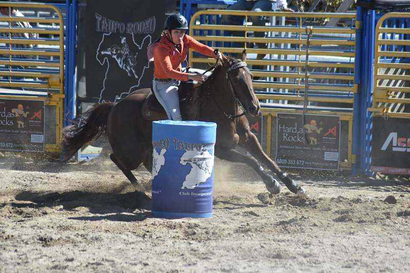 temporada de rodeio da Nova Zelândia: esse foi o segundo ano completo de Nancy Franco pela New Zealand Rodeo Cowboy Association