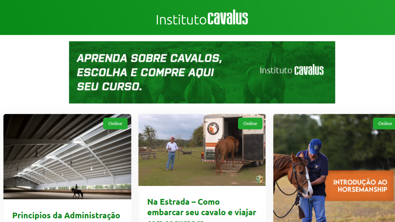 Instituto Cavalus oferece cursos para quem já é do meio ou deseja ingressar neste universo