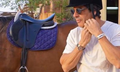 Álvaro Garnero faz passeio com cavalo Árabe no deserto de Ras al Khaimah