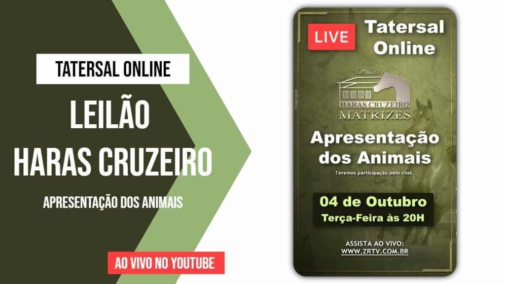 Tatersal Online Leilão Haras Cruzeiro Matrizes 2022