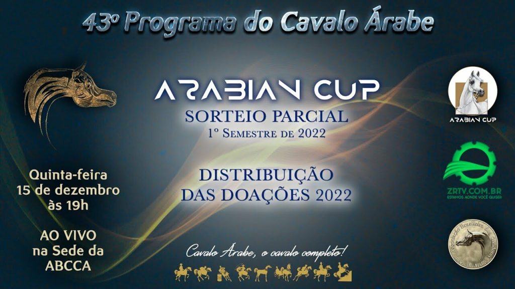 Programa Cavalo Árabe 43 – Sorteio Arabian Cup 2022