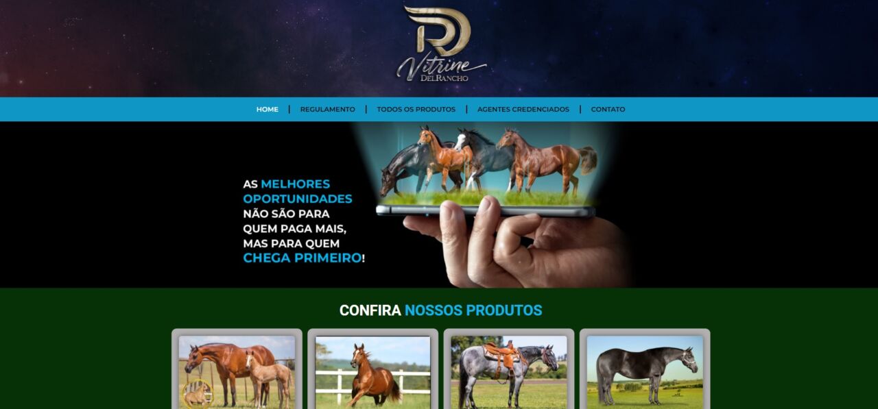Plataforma de venda on-line de cavalos já está em funcionamento
