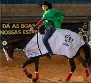 Astrid Annas traz bicampeonato para o Brasil na Youth World Reining Cup realizada na Itália
