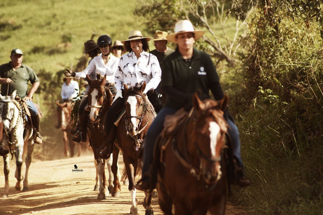 Mangalarga mostra as suas habilidades em cavalgada na nascente do Rio São Francisco
