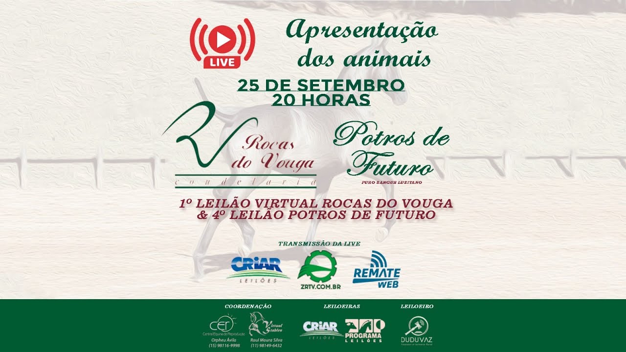 Apresentação dos Animais – Leilão Rocas do Vouga & 4º Leilão Potros de Futuro