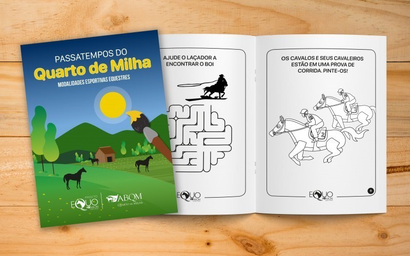 ABQM lança cartilha de atividades infantis com o Quarto de Milha