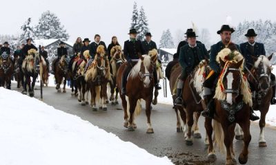 Cavalos são tradição em desfiles de Páscoa na Alemanha