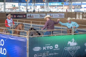 Trio paulista vence Campereada Team Penning 2024 da raça Crioula