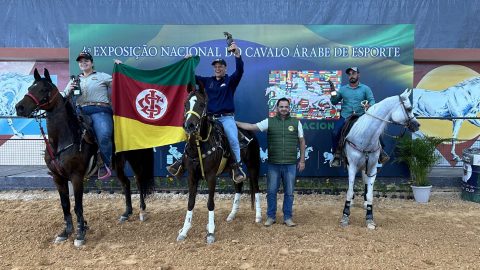 Gaúchos dominam pódio no primeiro dia da 4ª Nacional do Cavalo Árabe de Esporte