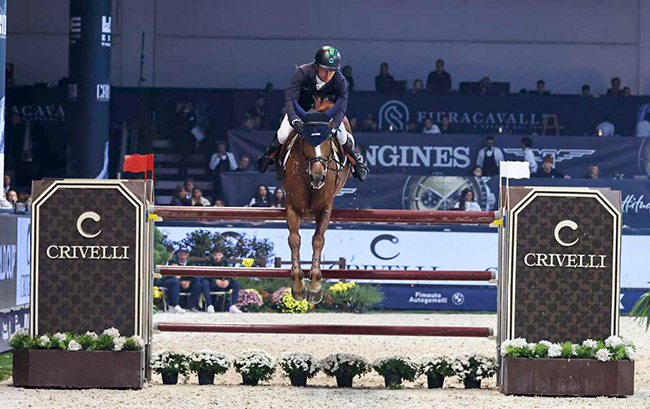 Marlon Zanotelli e GB Diamantina faturam Prêmio Crivelli, no Internacional 5* Jumping Verona