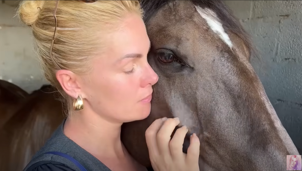 Ana Hickmann se emociona ao ganhar cavalo puro-sangue de presente de Edu Guedes