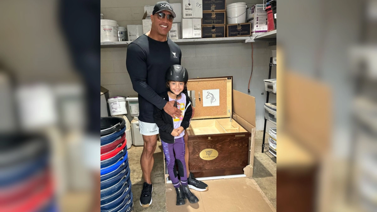 ‘The Rock’ é um pai orgulhoso de uma linda amazona