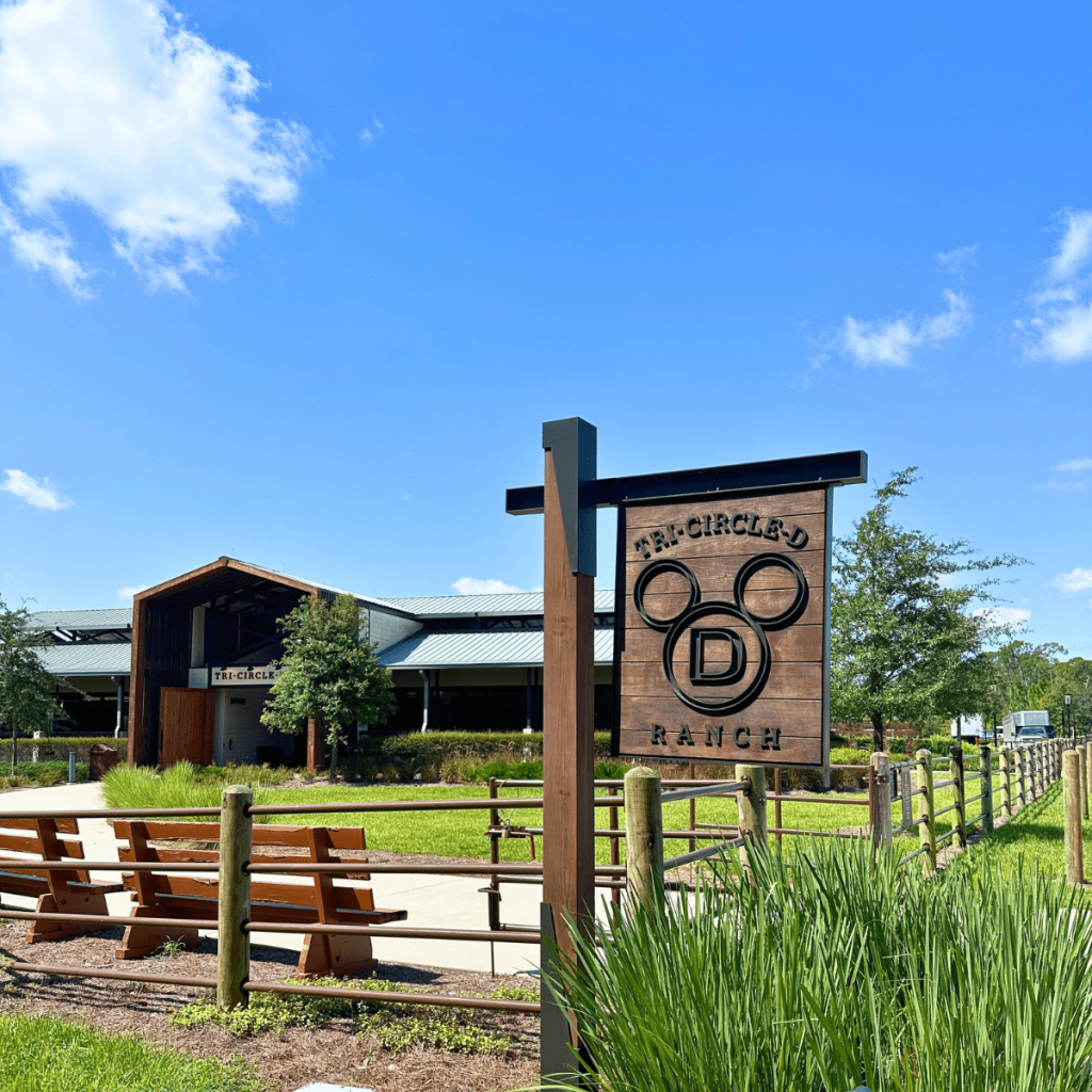 O mundo mágico de Walt Disney inclui complexos de entretenimento temático que oferecem experiências imersivas, como o Tri-Circle-D Ranch