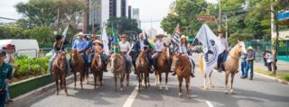 Mangalarga participa da Cavalgada do Bem durante o GAFFFF 2026
